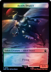 Alien Angel // Alien Insect Double-Sided Token (Surge Foil) [Doctor Who Tokens] | Mindsight Gaming