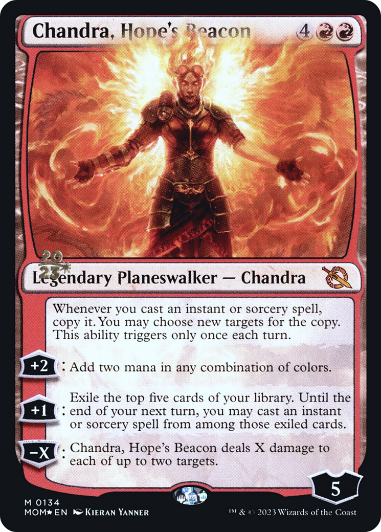 Chandra, Hope's Beacon [March of the Machine Prerelease Promos] | Mindsight Gaming