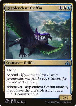 Resplendent Griffin [Rivals of Ixalan] | Mindsight Gaming