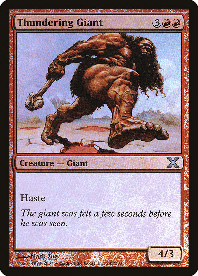 Thundering Giant (Premium Foil) [Tenth Edition] | Mindsight Gaming