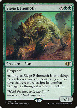 Siege Behemoth [Commander 2014] | Mindsight Gaming