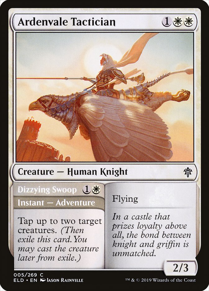 Ardenvale Tactician // Dizzying Swoop [Throne of Eldraine] | Mindsight Gaming