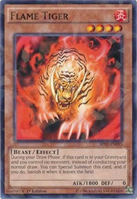 Flame Tiger (Shatterfoil) [BP03-EN095] Rare | Mindsight Gaming