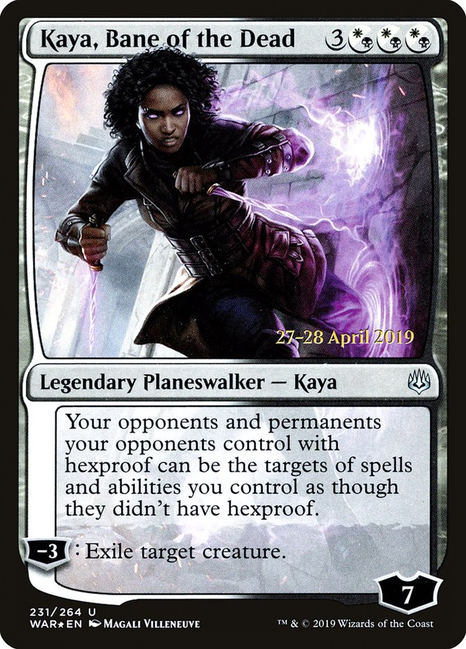 Kaya, Bane of the Dead  [War of the Spark Prerelease Promos] | Mindsight Gaming