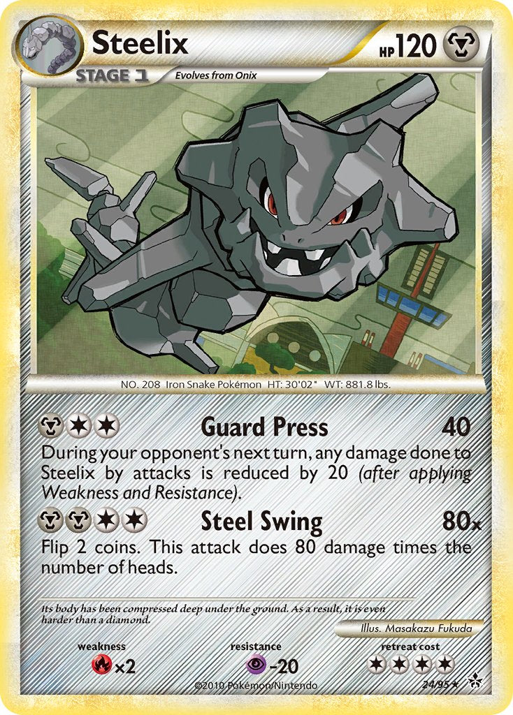 Steelix (24/95) (Theme Deck Exclusive) [HeartGold & SoulSilver: Unleashed] | Mindsight Gaming