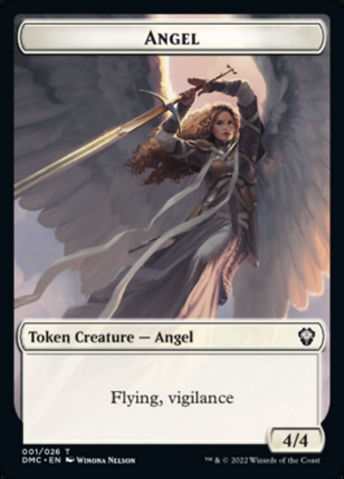 Kavu // Angel Double-sided Token [Dominaria United Commander Tokens] | Mindsight Gaming