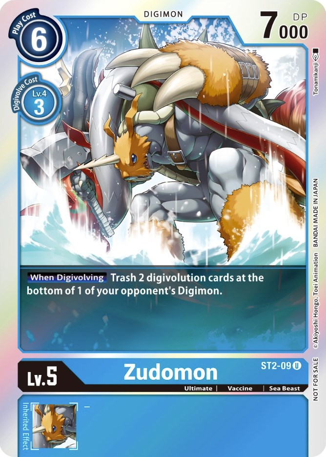 Zudomon [ST2-09] (Official Tournament Pack Vol. 6) [Starter Deck: Cocytus Blue Promos] | Mindsight Gaming