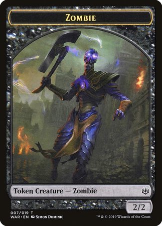 Zombie Token [War of the Spark Tokens] | Mindsight Gaming