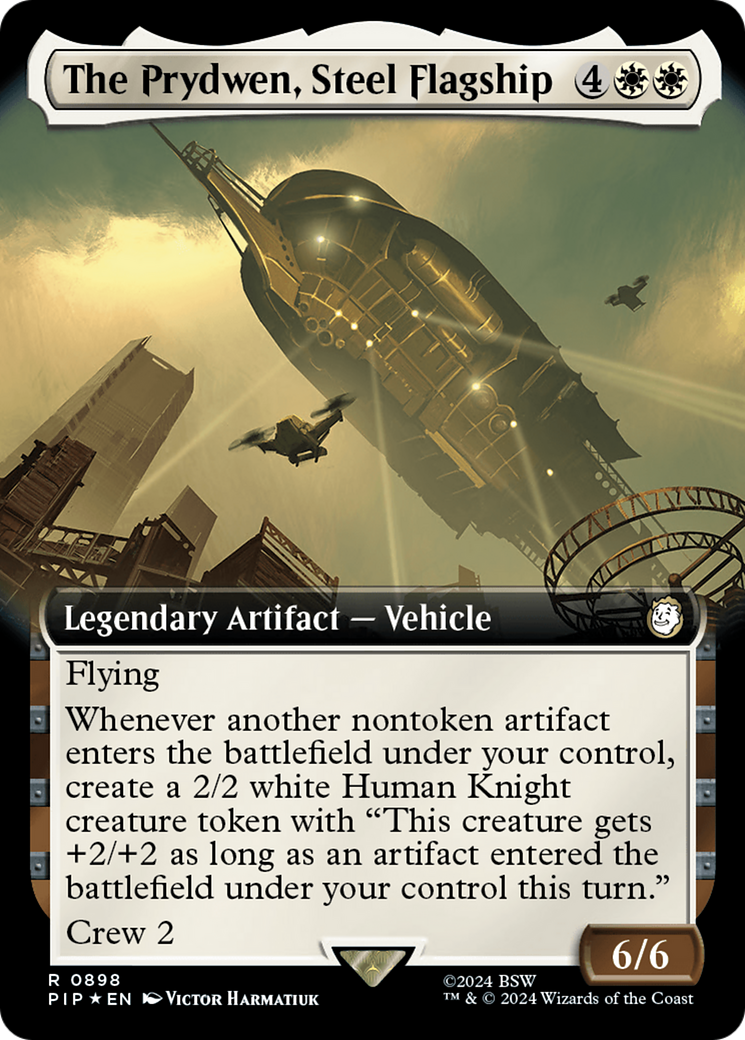 The Prydwen, Steel Flagship (Extended Art) (Surge Foil) [Fallout] | Mindsight Gaming