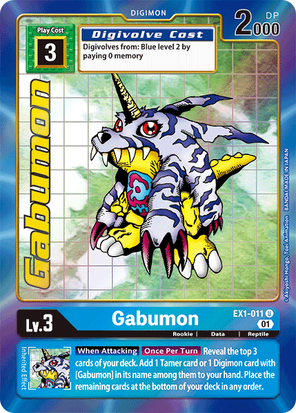 Gabumon [EX1-011] (Alternate Art) [Classic Collection] | Mindsight Gaming