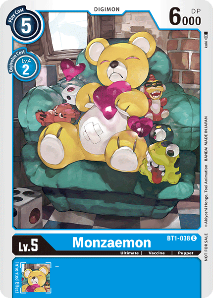 Monzaemon [BT1-038] (Tournament Pack) [Release Special Booster Ver.1.0 Promos] | Mindsight Gaming