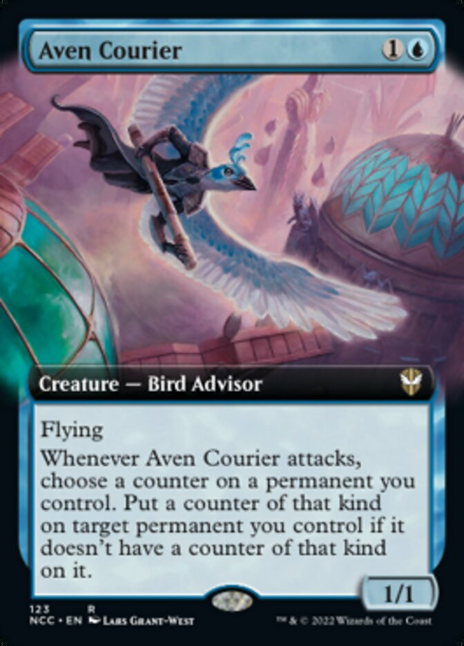 Aven Courier (Extended Art) [Streets of New Capenna Commander] | Mindsight Gaming