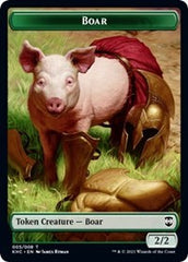 Boar // Spirit Double-sided Token [Kaldheim Commander Tokens] | Mindsight Gaming