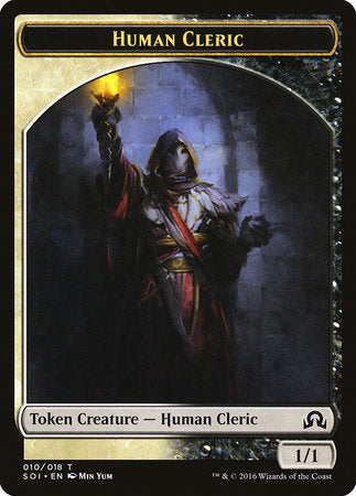 Human Cleric Token [Shadows over Innistrad Tokens] | Mindsight Gaming