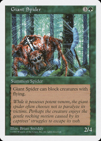 Giant Spider [Fifth Edition] | Mindsight Gaming
