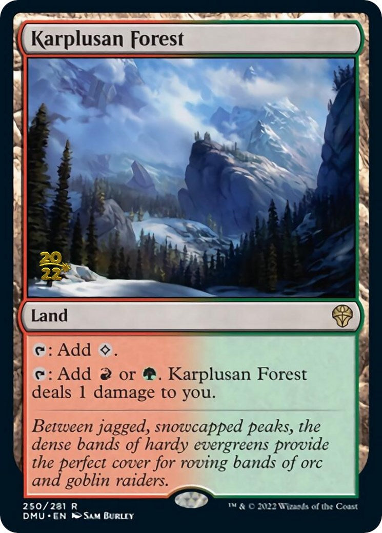 Karplusan Forest [Dominaria United Prerelease Promos] | Mindsight Gaming