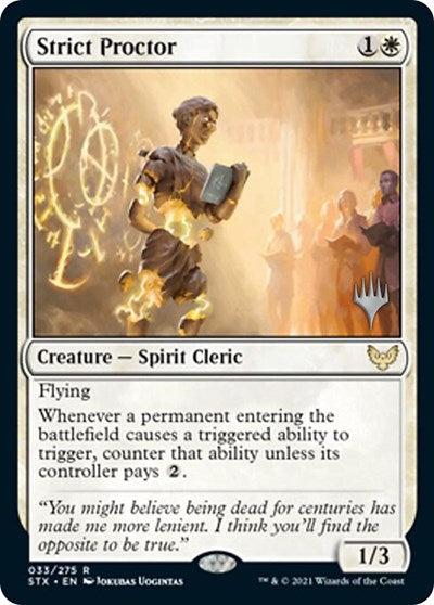 Strict Proctor (Promo Pack) [Strixhaven: School of Mages Promos] | Mindsight Gaming