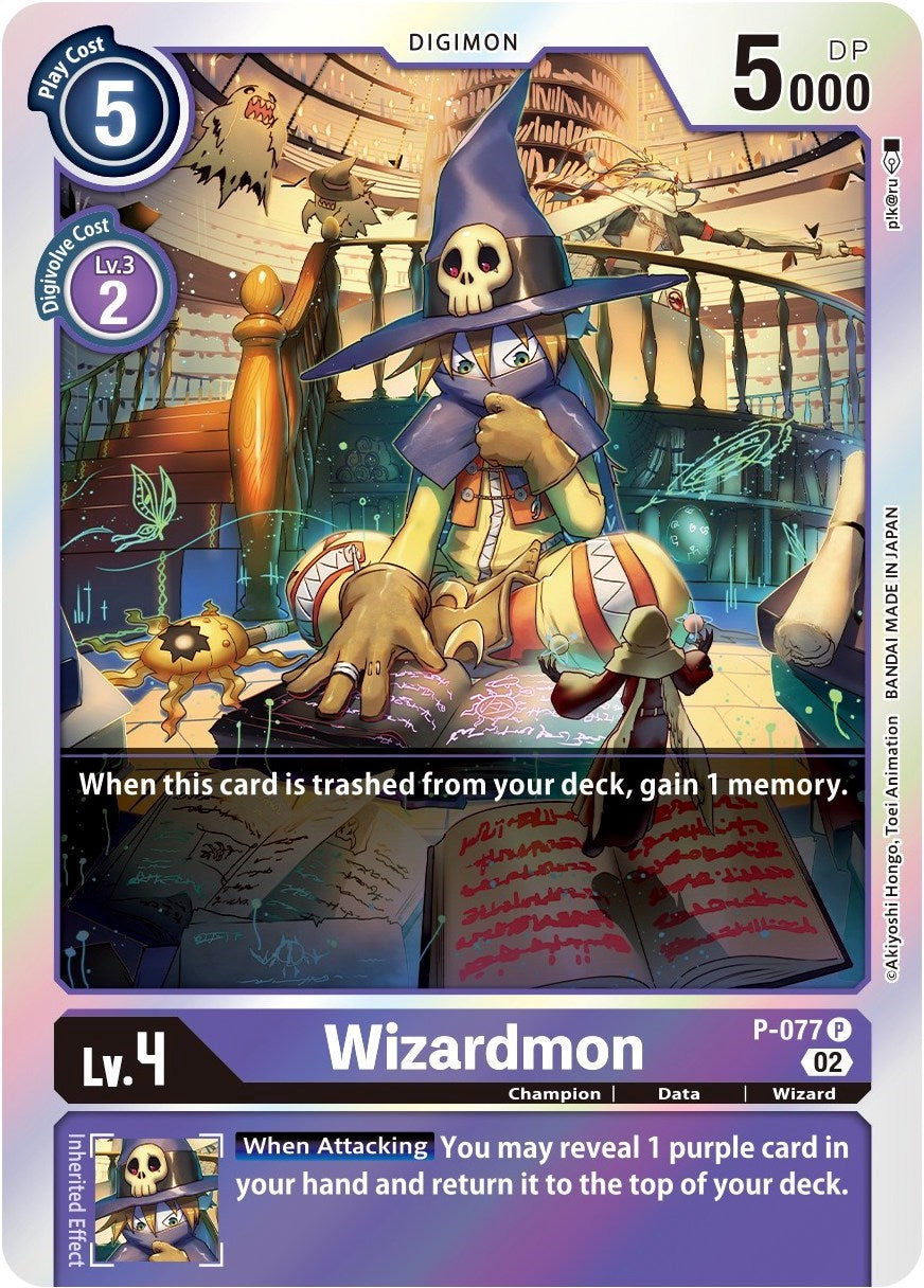 Wizardmon [P-077] (Alternate Art) [Starter Deck: Beelzemon Advanced Deck Set] | Mindsight Gaming