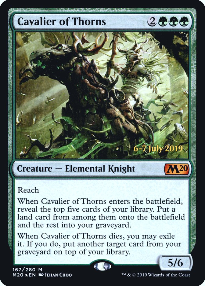Cavalier of Thorns  [Core Set 2020 Prerelease Promos] | Mindsight Gaming
