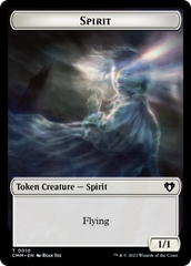 Spirit (0010) // Elemental (0037) Double-Sided Token [Commander Masters Tokens] | Mindsight Gaming