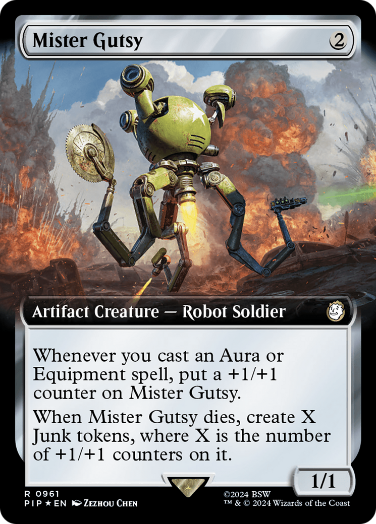 Mister Gutsy (Extended Art) (Surge Foil) [Fallout] | Mindsight Gaming