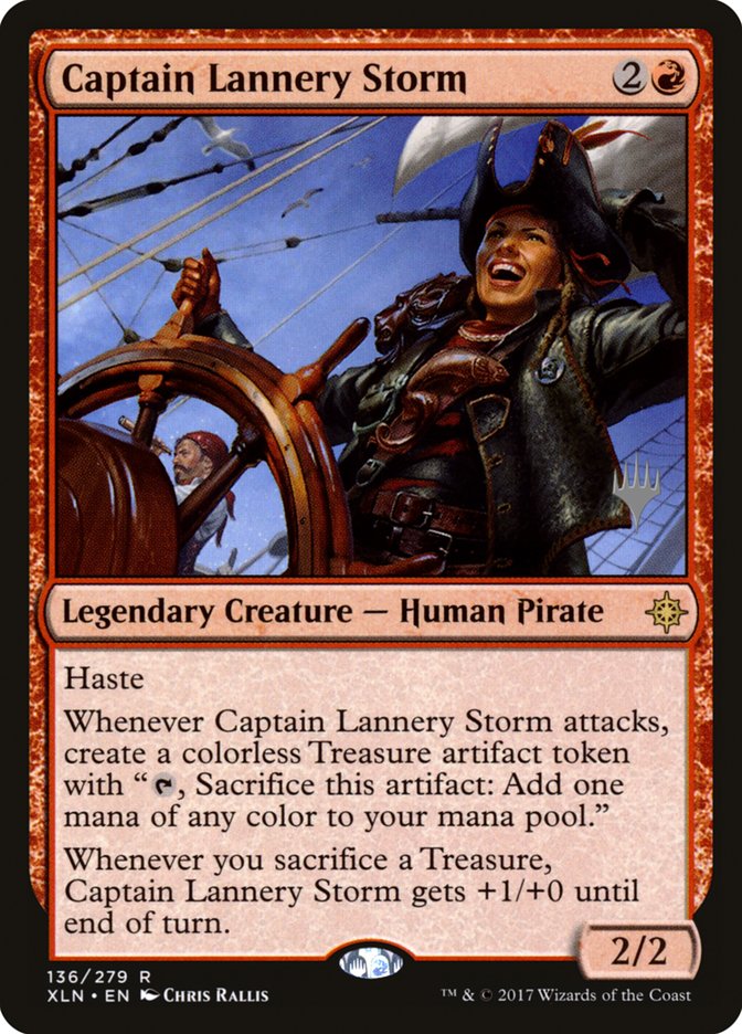 Captain Lannery Storm (Promo Pack) [Ixalan Promos] | Mindsight Gaming