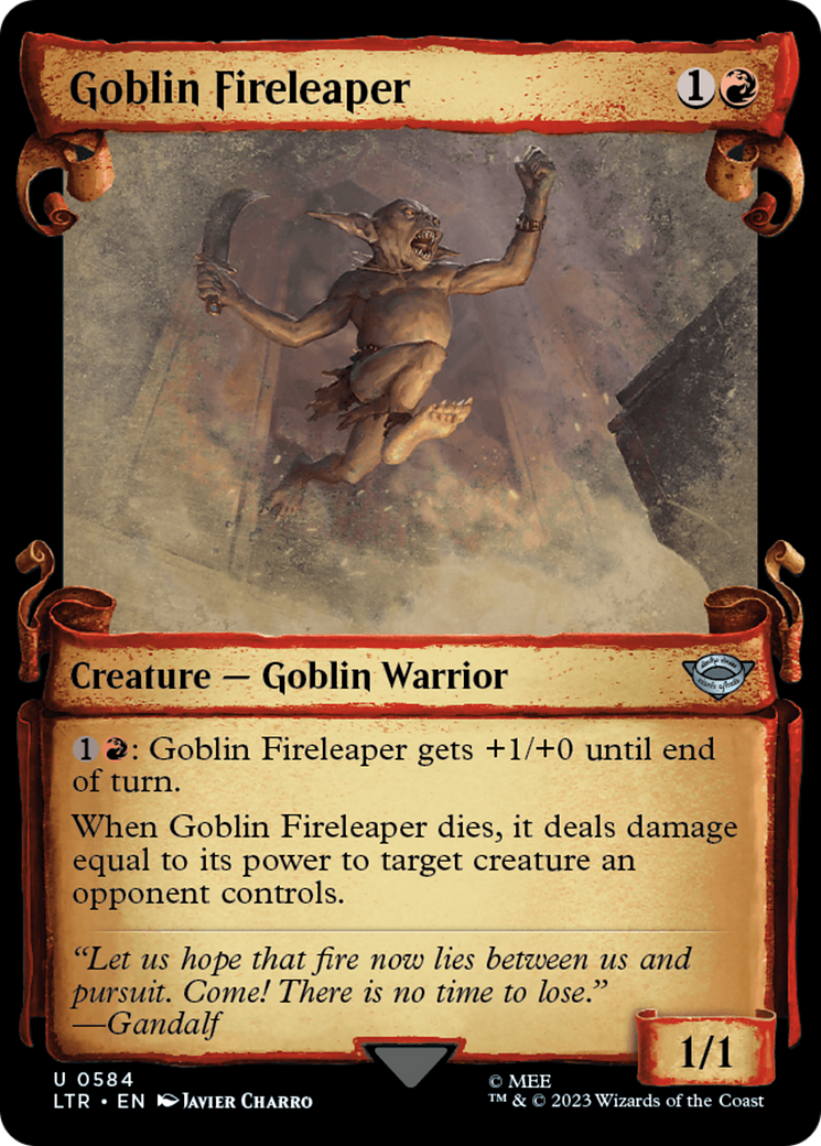 Goblin Fireleaper [The Lord of the Rings: Tales of Middle-Earth Showcase Scrolls] | Mindsight Gaming