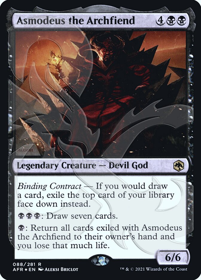 Asmodeus the Archfiend (Ampersand Promo) [Dungeons & Dragons: Adventures in the Forgotten Realms Promos] | Mindsight Gaming