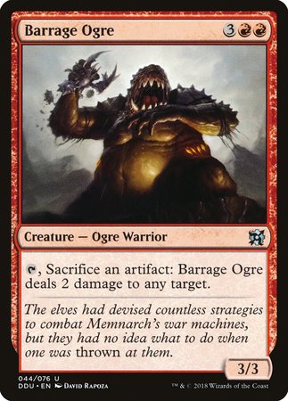 Barrage Ogre [Duel Decks: Elves vs. Inventors] | Mindsight Gaming