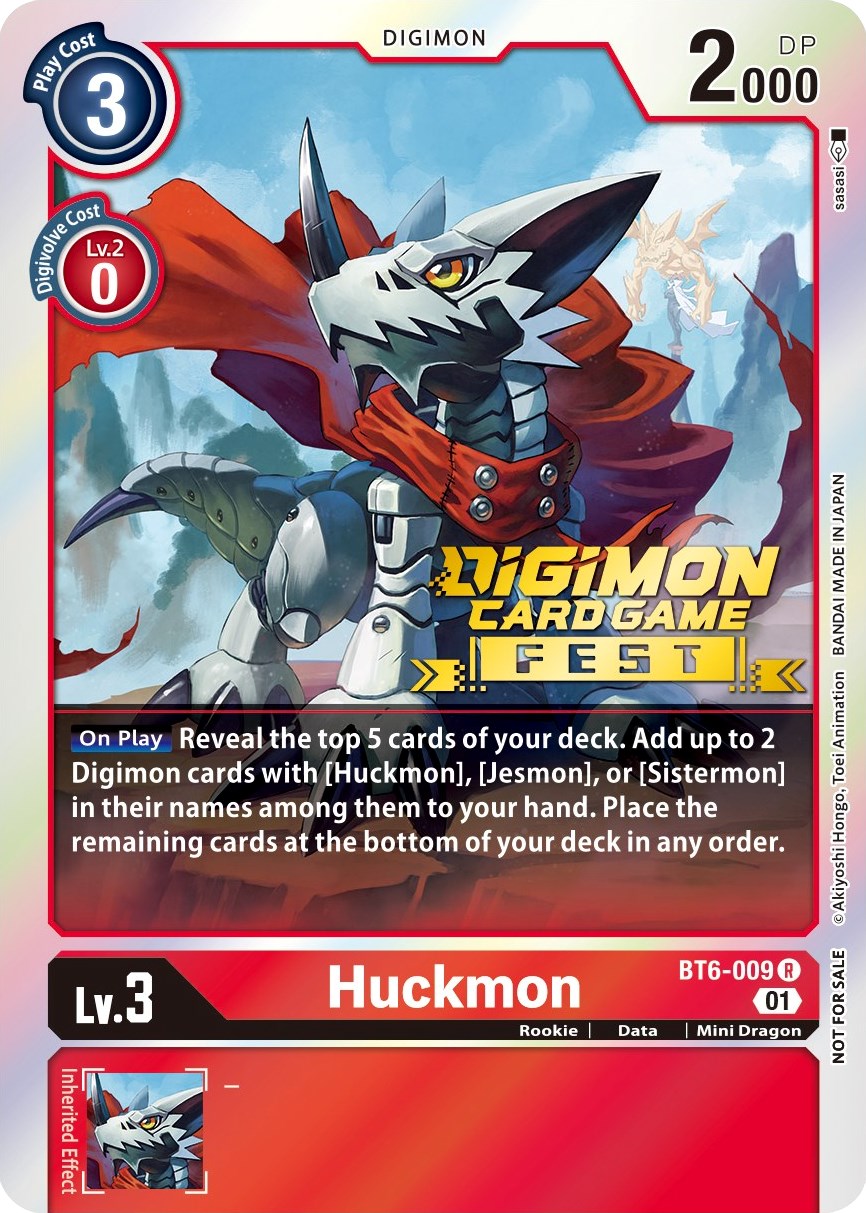 Huckmon [BT6-009] (Digimon Card Game Fest 2022) [Double Diamond Promos] | Mindsight Gaming