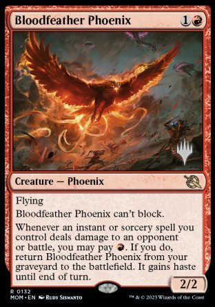 Bloodfeather Phoenix (Promo Pack) [March of the Machine Promos] | Mindsight Gaming
