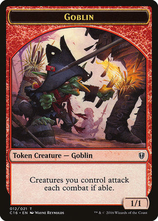 Goblin // Zombie Double-sided Token [Commander 2016 Tokens] | Mindsight Gaming