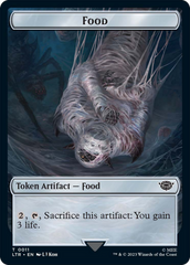 Food // Wraith Double-Sided Token [The Lord of the Rings: Tales of Middle-Earth Commander Tokens] | Mindsight Gaming