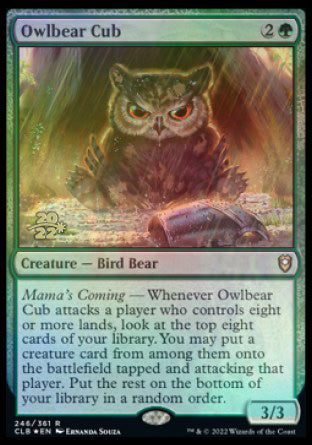 Owlbear Cub [Commander Legends: Battle for Baldur's Gate Prerelease Promos] | Mindsight Gaming
