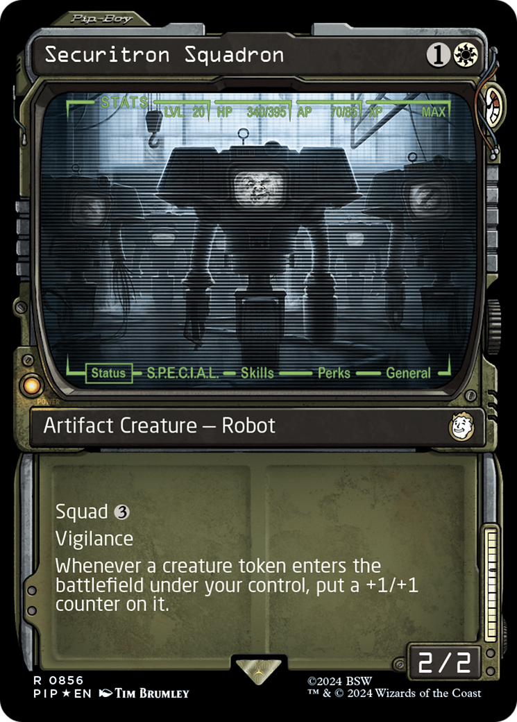 Securitron Squadron (Showcase) (Surge Foil) [Fallout] | Mindsight Gaming