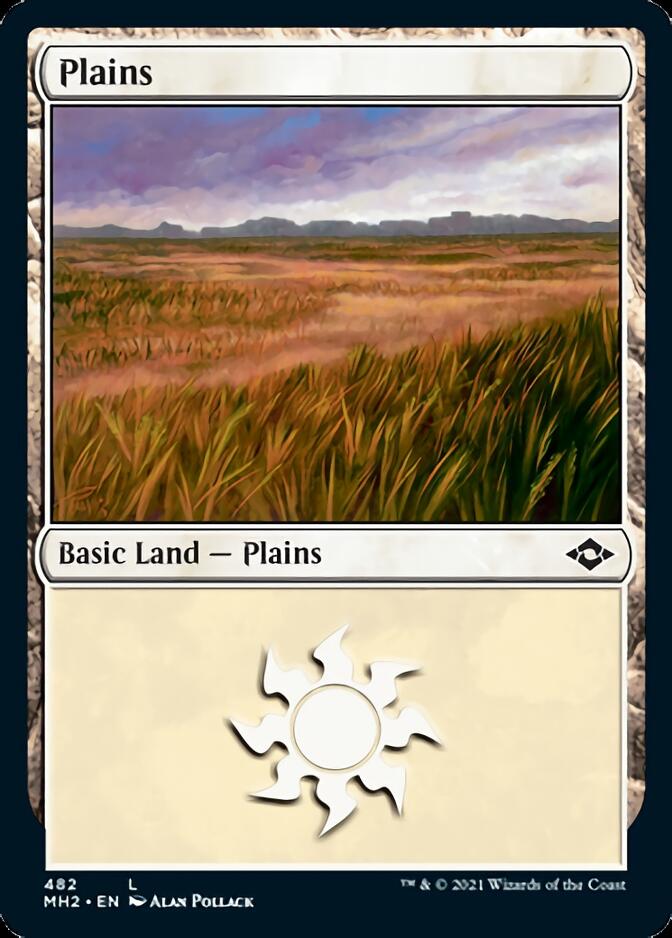 Plains (482) (Foil Etched) [Modern Horizons 2] | Mindsight Gaming