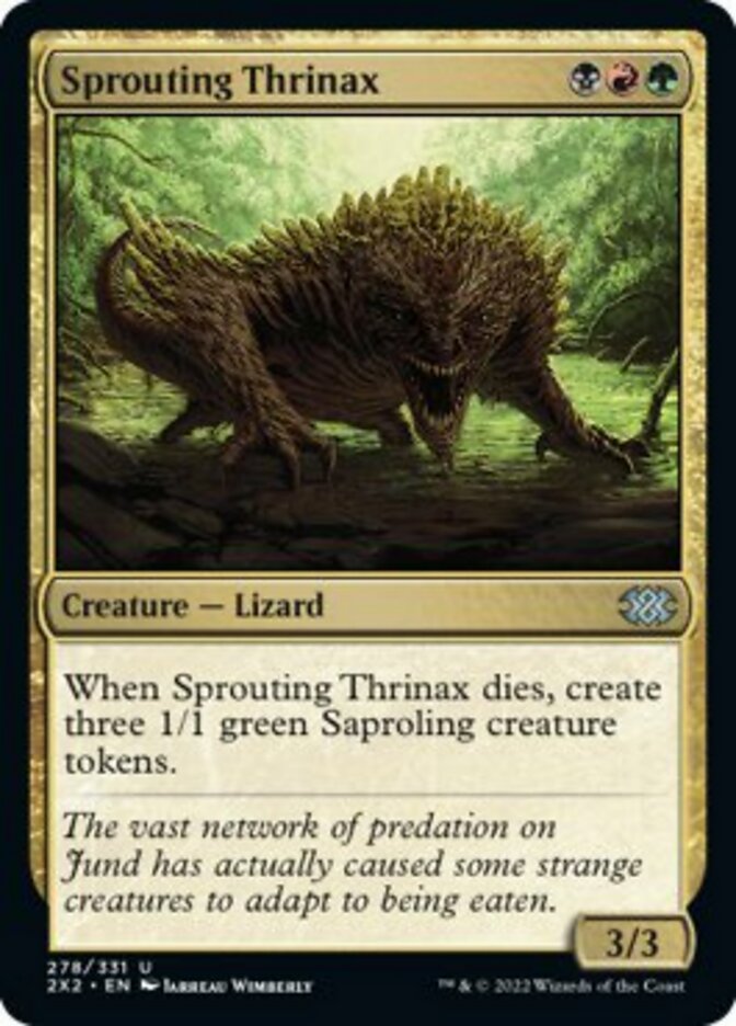 Sprouting Thrinax [Double Masters 2022] | Mindsight Gaming