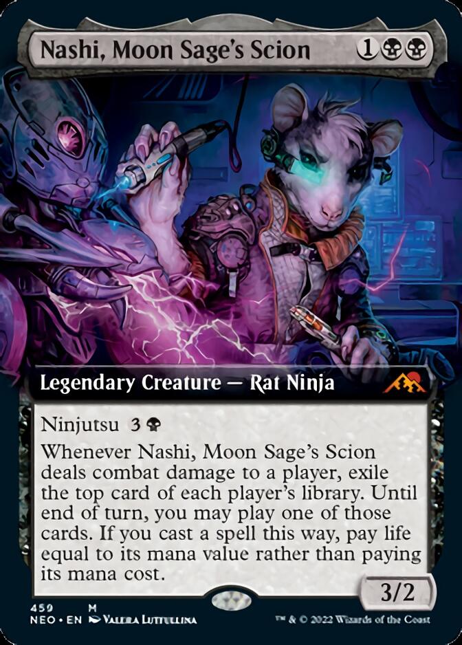 Nashi, Moon Sage's Scion (Extended Art) [Kamigawa: Neon Dynasty] | Mindsight Gaming