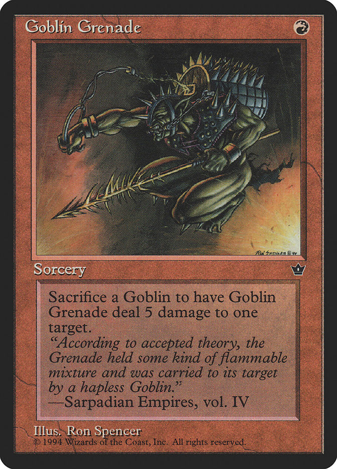 Goblin Grenade (Ron Spencer) [Fallen Empires] | Mindsight Gaming