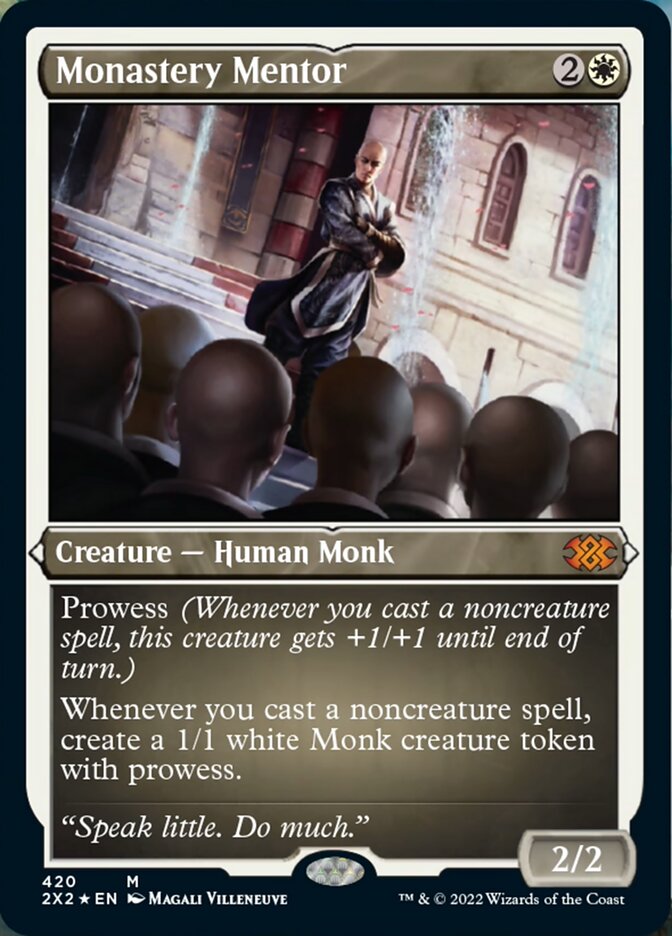 Monastery Mentor (Foil Etched) [Double Masters 2022] | Mindsight Gaming