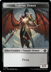 Gnome // Vampire Demon Double-Sided Token [The Lost Caverns of Ixalan Tokens] | Mindsight Gaming