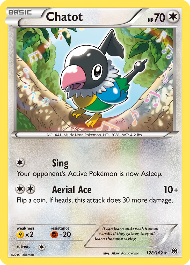 Chatot (128/162) [XY: BREAKthrough] | Mindsight Gaming