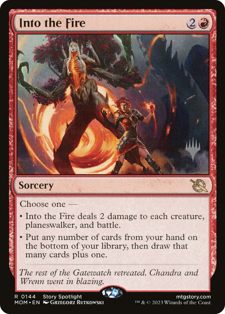 Into the Fire (Promo Pack) [March of the Machine Promos] | Mindsight Gaming