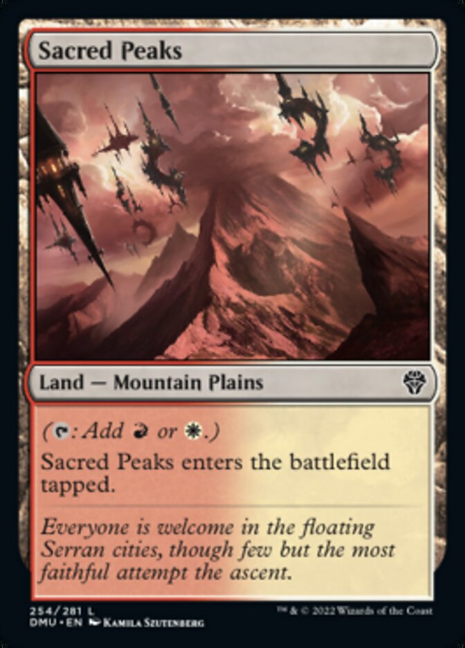 Sacred Peaks [Dominaria United] | Mindsight Gaming