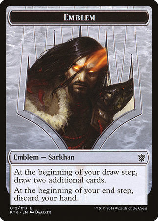 Emblem - Sarkhan, the Dragonspeaker [Khans of Tarkir Tokens] | Mindsight Gaming