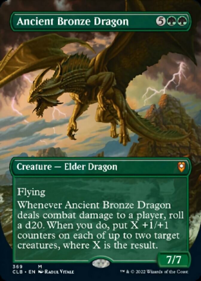 Ancient Bronze Dragon (Borderless Alternate Art) [Commander Legends: Battle for Baldur's Gate] | Mindsight Gaming