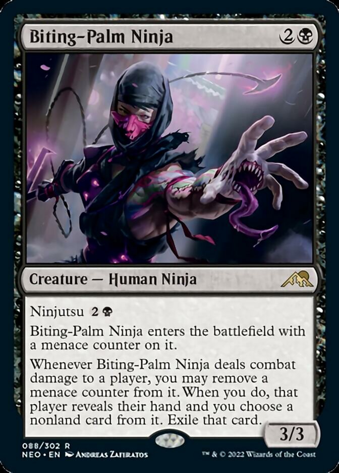 Biting-Palm Ninja [Kamigawa: Neon Dynasty] | Mindsight Gaming