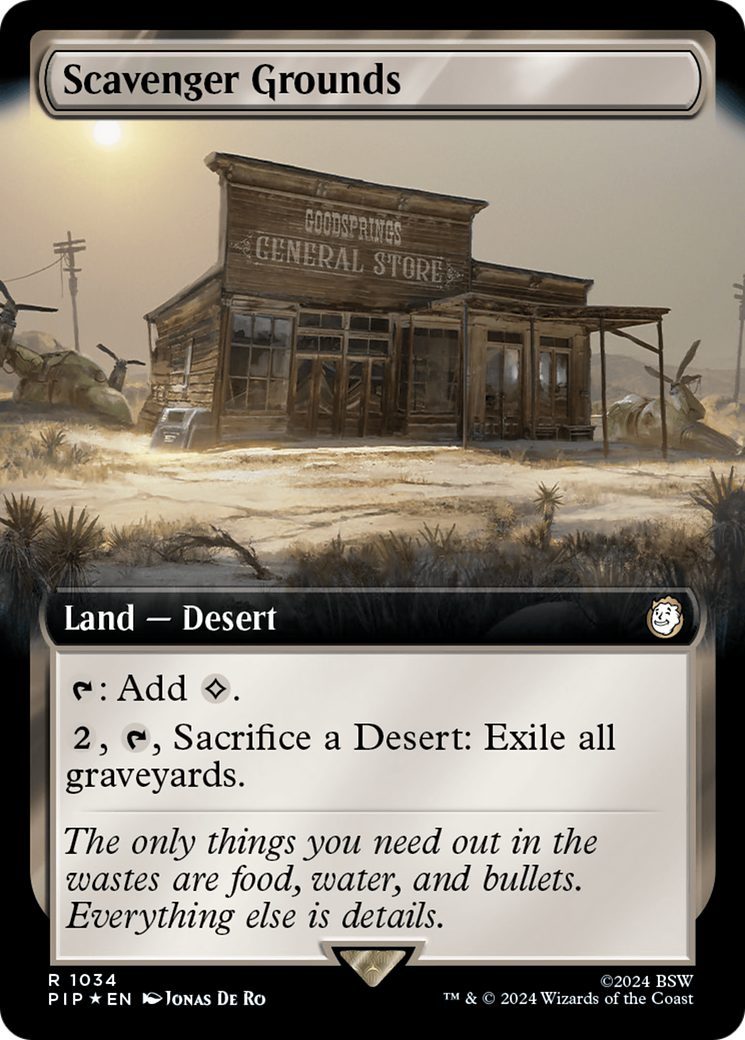 Scavenger Grounds (Extended Art) (Surge Foil) [Fallout] | Mindsight Gaming