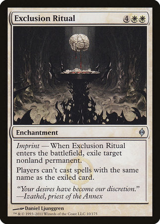 Exclusion Ritual [New Phyrexia] | Mindsight Gaming