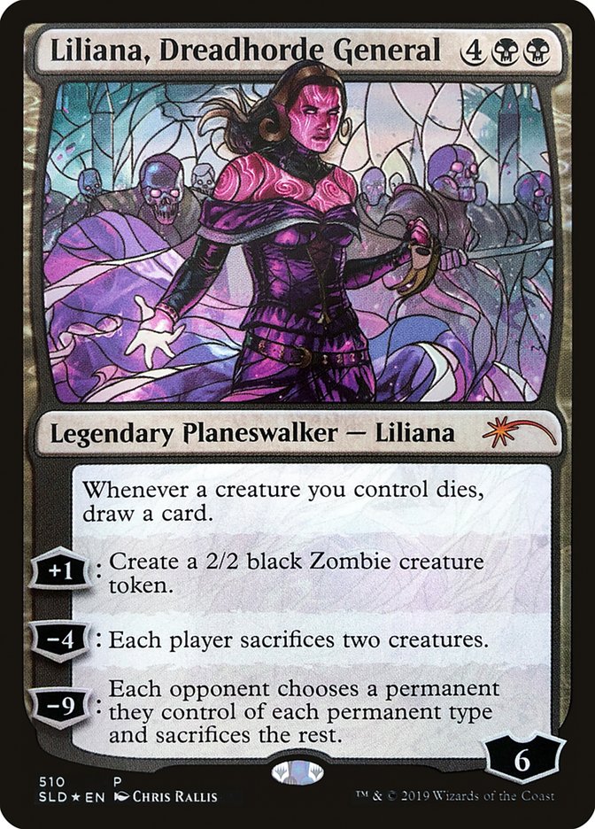 Liliana, Dreadhorde General (Stained Glass) [Secret Lair Drop Promos] | Mindsight Gaming